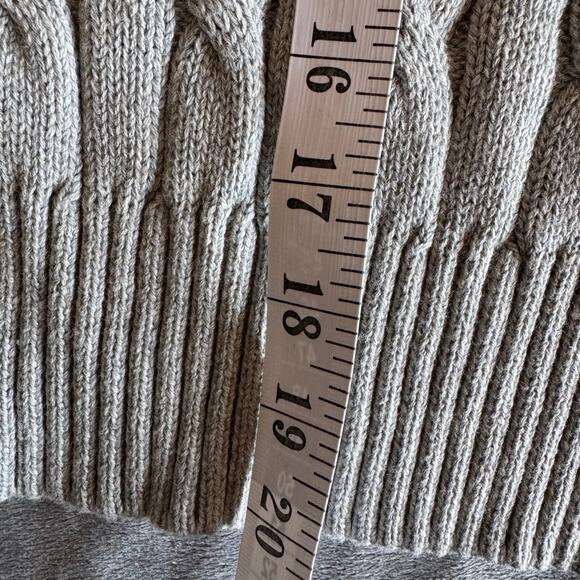 New! Forever 21 Grey Cable Knit Sweater Vest 100% Cotton Ladies Medium - Picture 9 of 10
